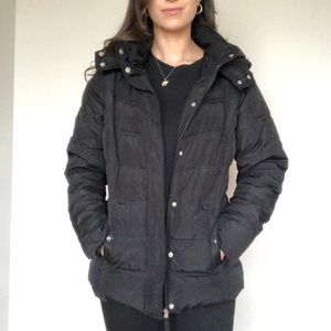 Black Puffer Jacket w/ hood
